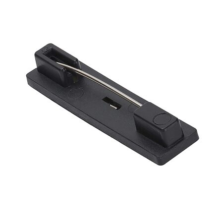 Black Name Badge Pin Fixing