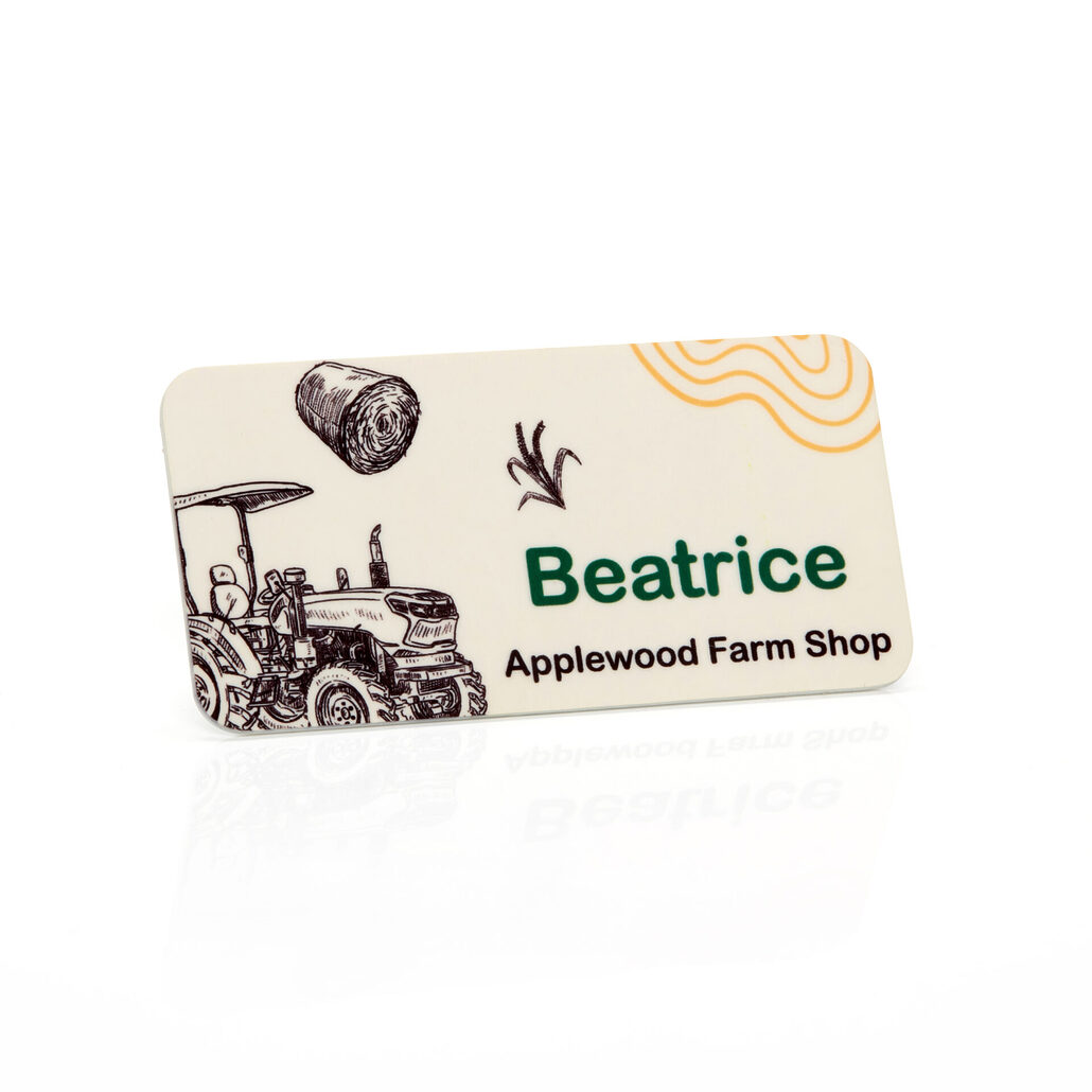 Magnetic Name Badge Full Colour Classic Magnetic Name Badge