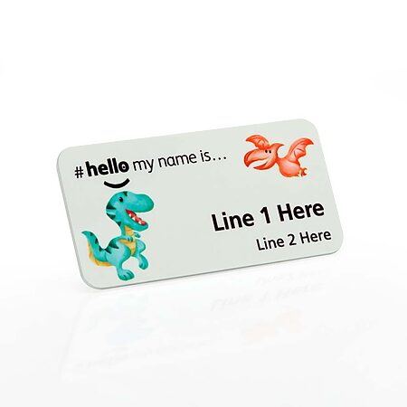 Hello My Name Is... Dinosaur Name Badge