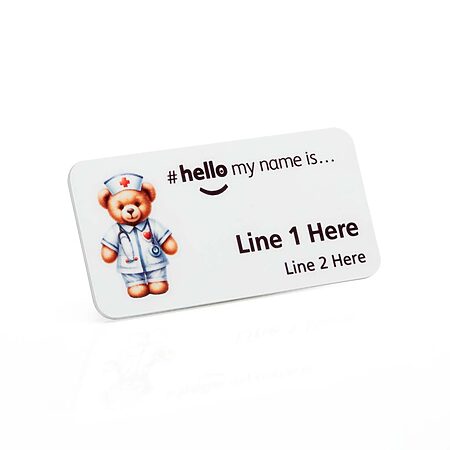 Hello My Name Is... Teddy Bear Name Badge