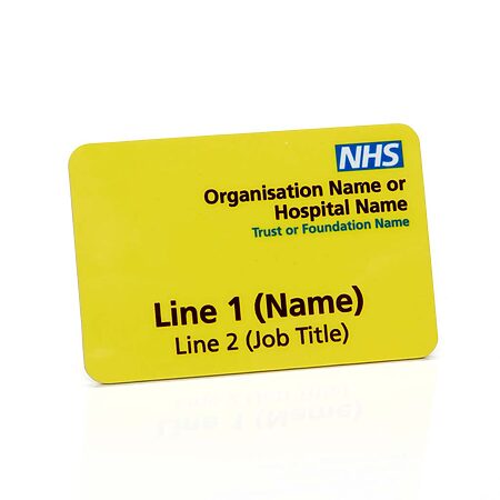 dementia friendly nhs name badge xl 2ca