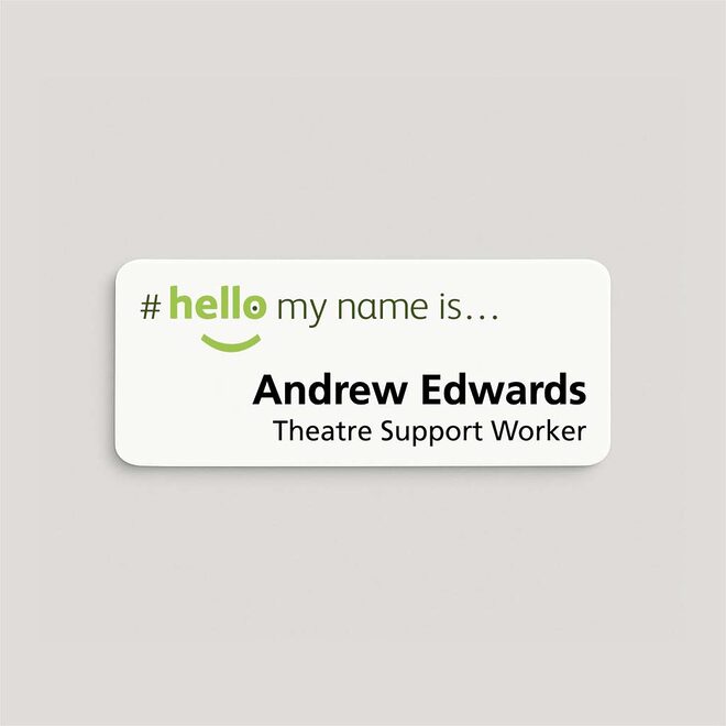 Hello My Name Is ... Badge Standard | Magnetic Name Badges