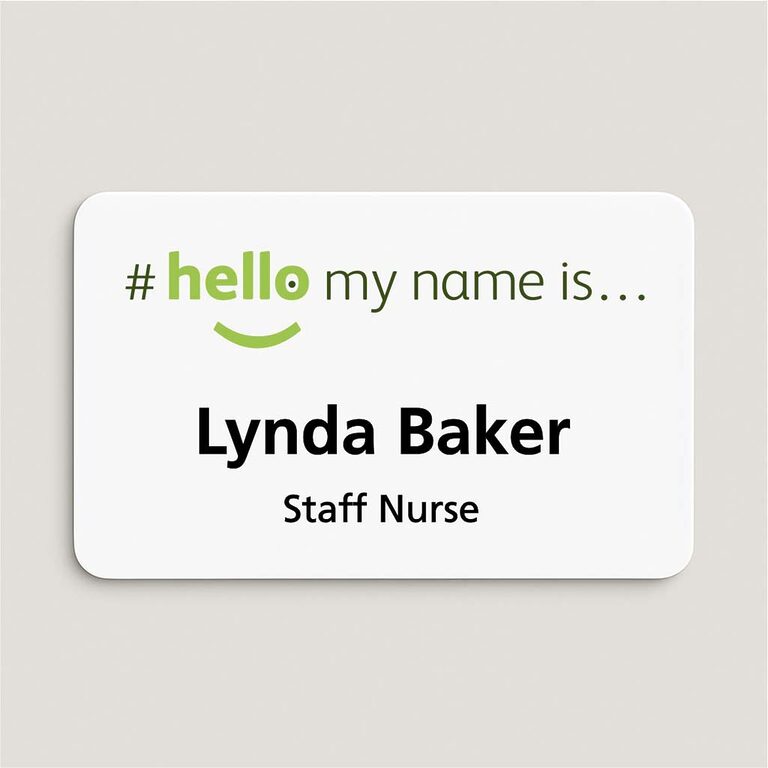 Hello My Name Is ... Badge XL | Magnetic Name Badges